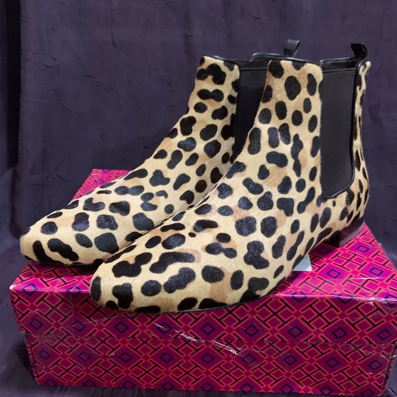 RARE, Tory Burch, Calf Hair Leopard Bootie, Sz 9 1/2 M, HARD TO FIND, EEUC - Picture 8 of 11